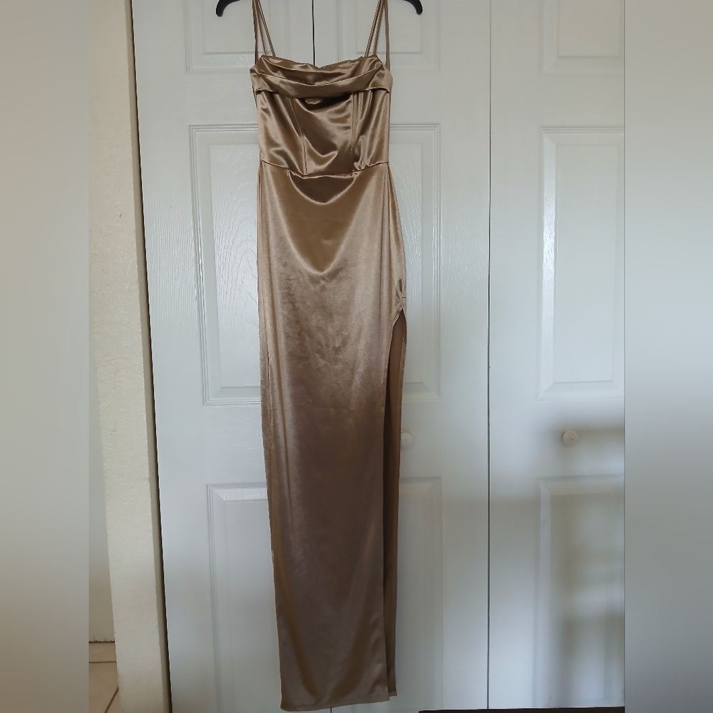 Windsor Satin Dress - Picture 3 of 7
